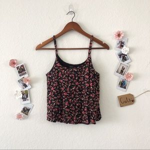Adorable Floral Flowy Tank Top